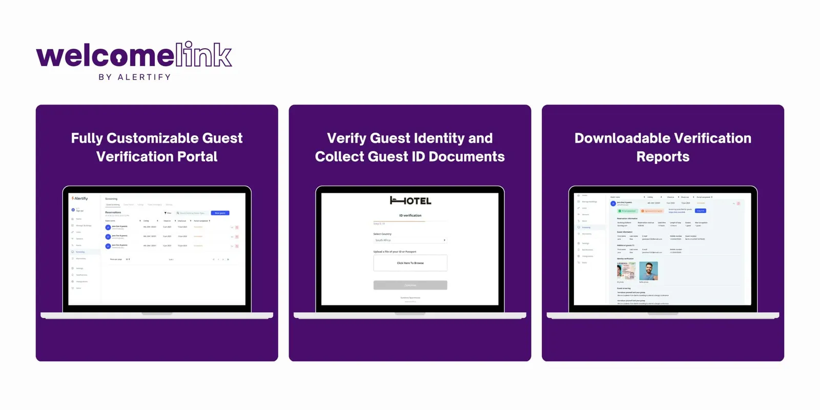 Alertify stellt WelcomeLink vor: das beste Gästeverifizierungs-Portal