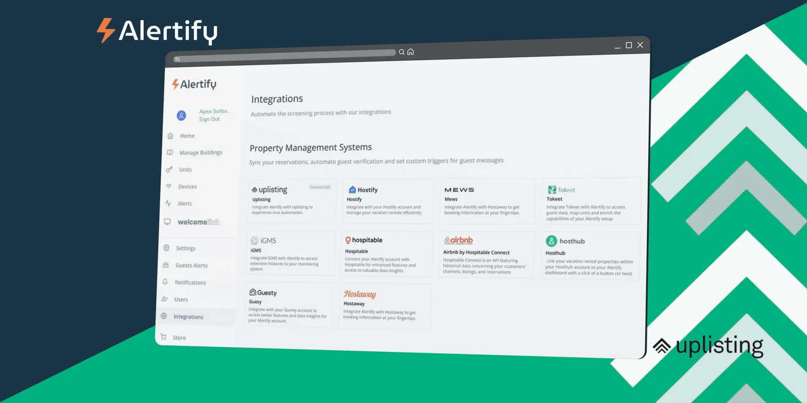 Alertify x Uplisting Integration