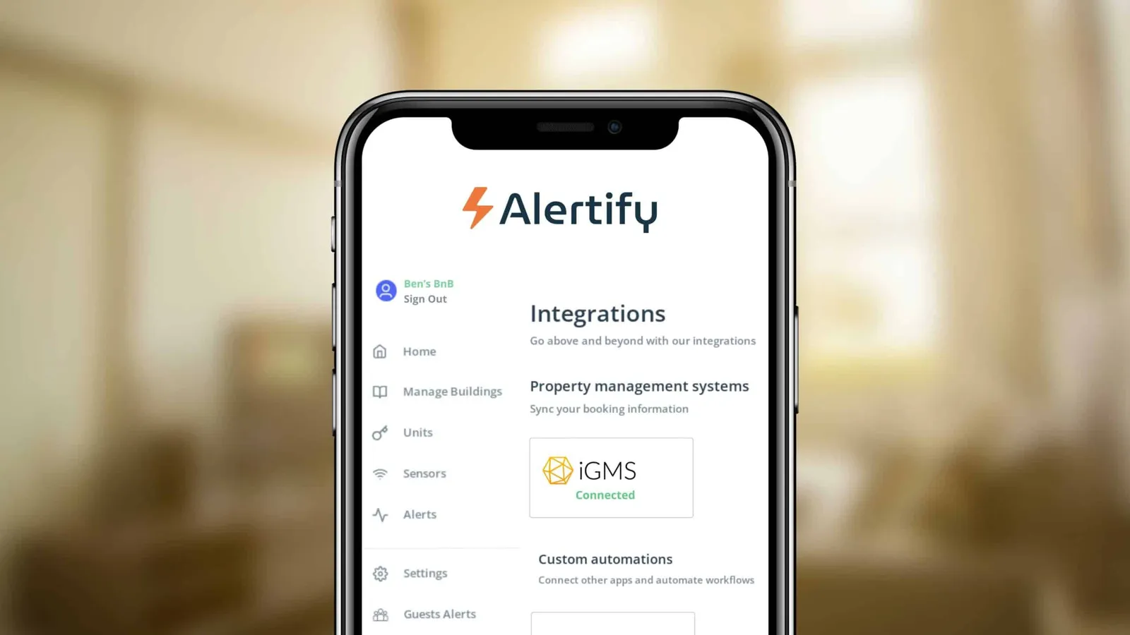 Mehr Effizienz in der Kurzzeitvermietung mit Alertify x iGMS