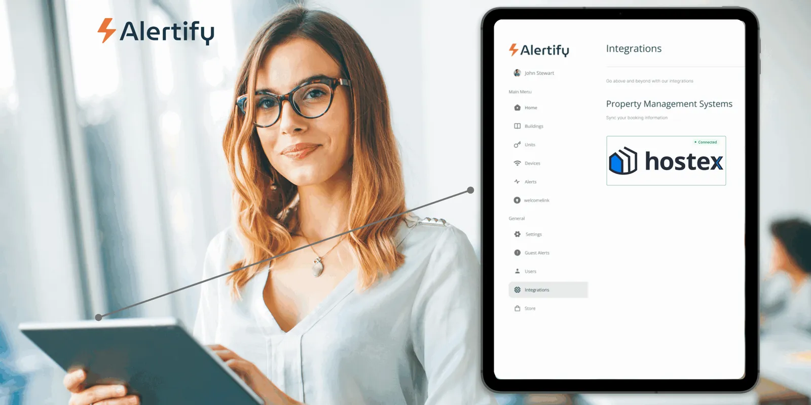 Kurzzeitvermietung optimieren mit der neuen Hostex-Alertify-Integration