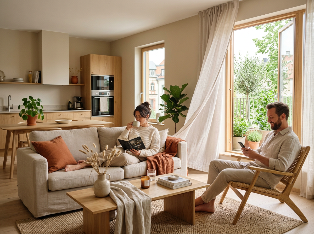 Überwachung der Raumluftqualität in einer Ferienwohnung
